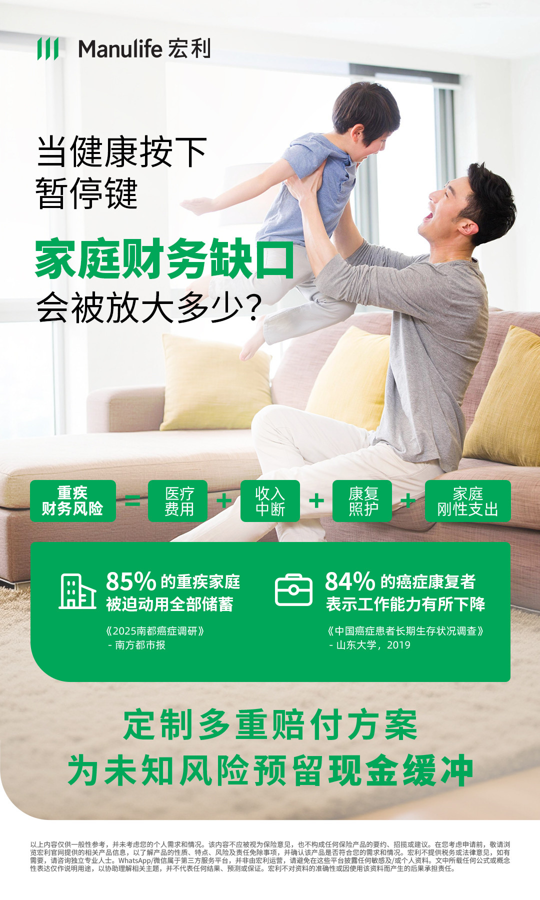 【图片 - 可于社交媒体分享】CMV专用 - 重疾 - 当健康按下暂停键，家庭财务缺口会被放大多少？